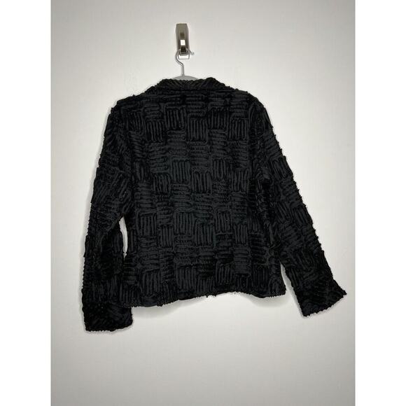 Samuel Dong Jacket Womens Large Embroidered 3D Design Art-to-Wear Full Zip - Picture 3 of 12